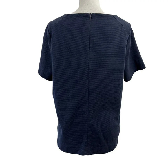 Dusty Blue Elle Blouse with Front Pocket Size Large Cotton Polyester - Picture 5 of 6